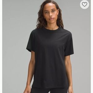 EUC lululemon All Yours Cotton Tee Shirt in black. Size 10